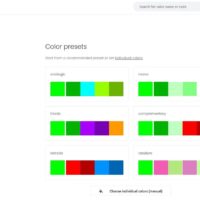 Palette colori per un sito web