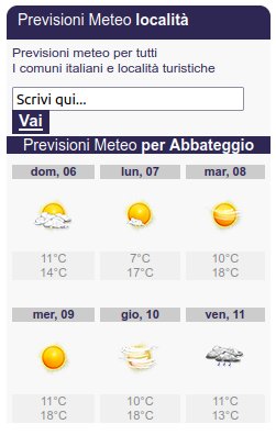 Scopri di più sull'articolo Meteo